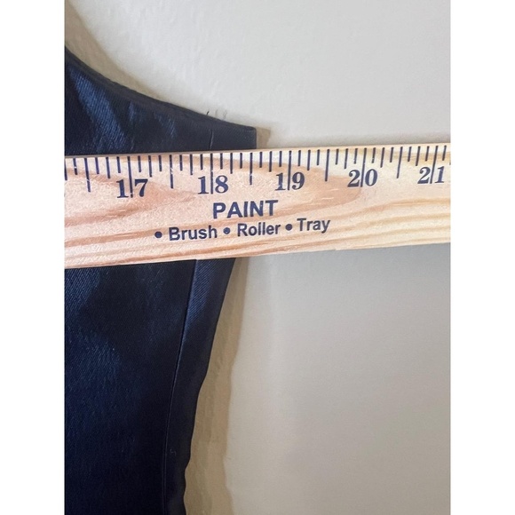 Rickie Freeman Teri Jon Black Sleeveless Ruffle Embellished Beaded Dress 10 - Picture 7 of 9